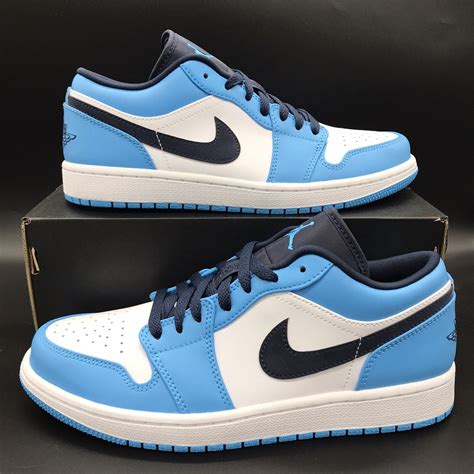 nike air jordan 1 blauw wit|jordan 1 lows.